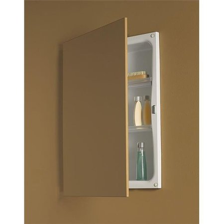 JENSEN Jensen 622 16 x 21 in. 1 Door Hideaway Frameless Recessed Mount Medicine Cabinet; Basic White 622